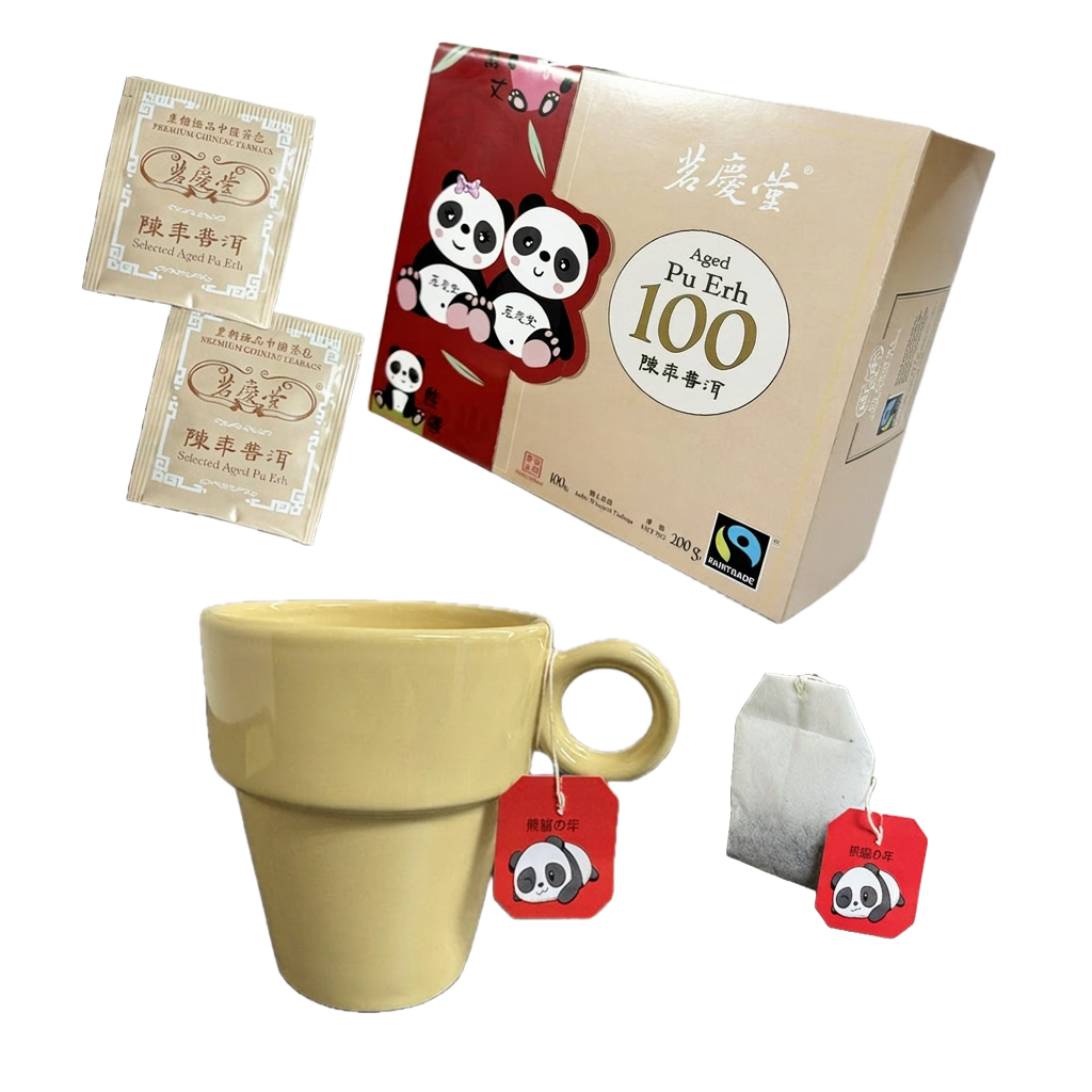 MHT — Jasmine Tea Bag 100 sachets, Panda Box (Fairtrade)
